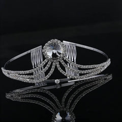 Graduation Gift New Ladies Fashion Rhinestone Crystal Crown Bridal Tiara Headband Wedding Accessories Pretty Girls Birthday Party Jewelry Gifts