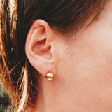 Aveuri Korean Fashion Earrings Diameter 10Mm Small Stud Earrings For Women Trending Simple Stainless Steel Earring Studs Jewelry