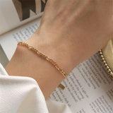 New Fashion Figaro Chain Bracelet Women Classic Width 3mm NK Link Chain Bracelet For Women Jewelry Gift