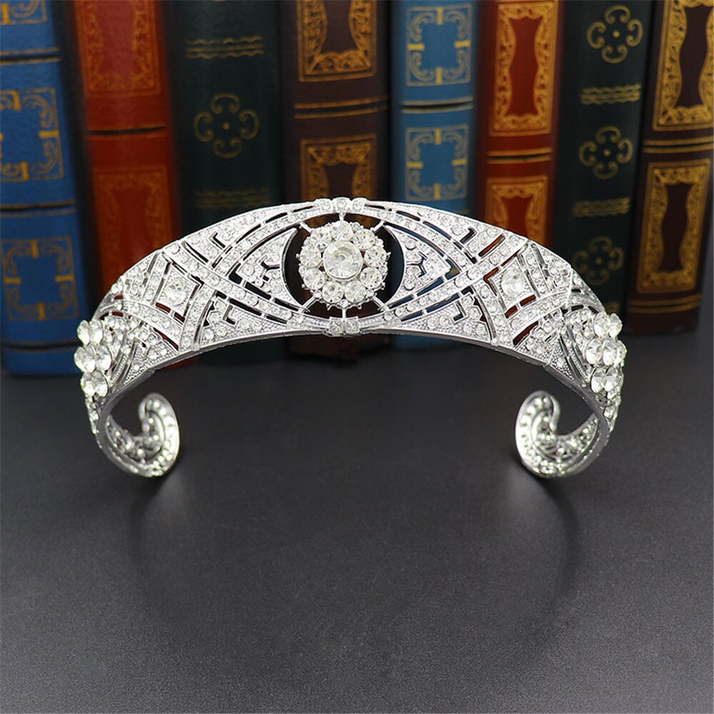 Aveuri Crown Diamond Wedding Accessories Wholesale Bridal Crowns Hair Wear Wedding Hair Party Jewelry Gift