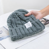 Aveuri 2023 New Women Winter Hat Knitted Beanie Hats Casual Soft Warm Skullies Beanies Fashion Hight Quality Woram Hat Cap for Female