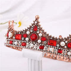 Aveuri Tiaras And Crowns Hairbands Engagement Wedding Hair Accessories For Women Vintage Crown Jewelry Luxury Party Headdress