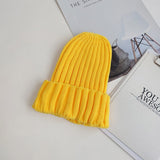 Aveuri New Women Knitted Hat Beanie Solid Color Soft Wool Winter Warm Caps For Girls Fashion Skullies Beanies Ladies Casual Bonnets Cap