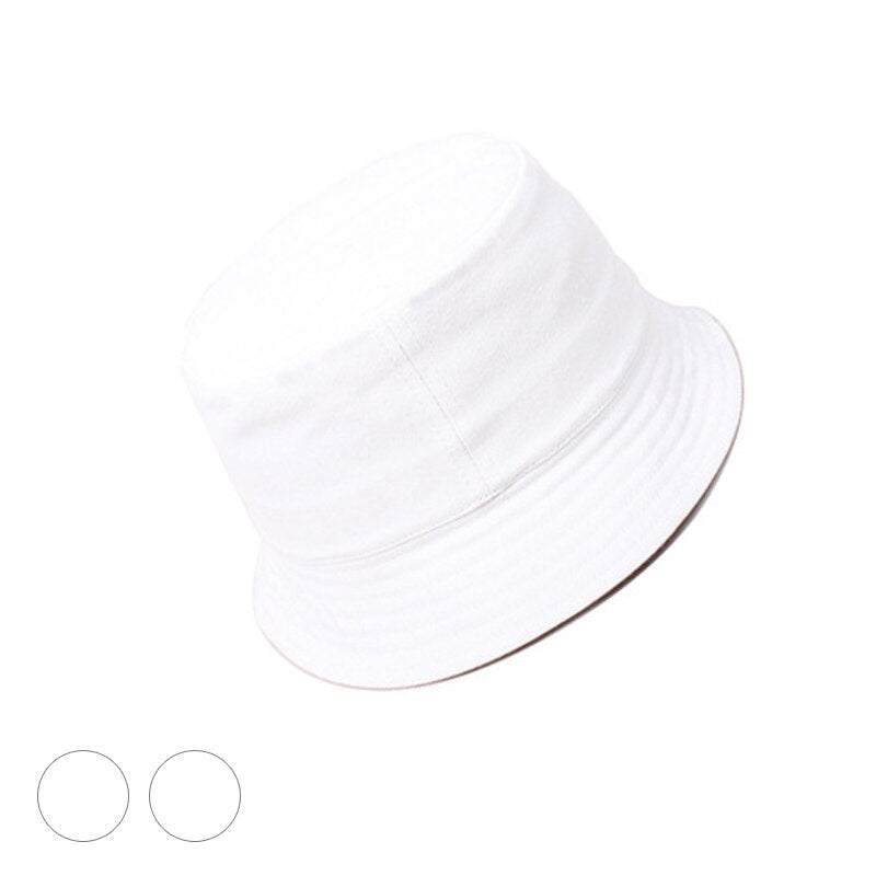 Aveuri New Unisex Cotton Ladies Bucket Hat Women Summer Sunscreen Panama Hat Sunbonnet Outdoor Fisherman Cap Beach Cap Bucket Hat Men