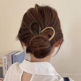 Aveuri Vintage U-shaped Hairpins For Girls Women Hair Accessories Elegant Acetate Hairstyle Hair Sticks Fashion Diy Hair Clips Headwear