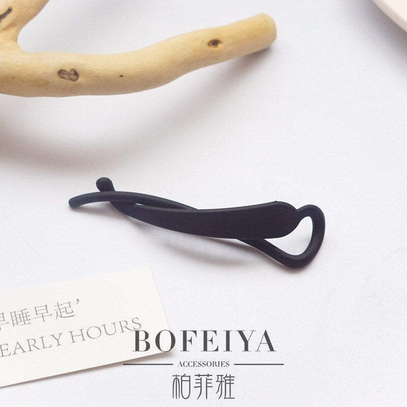 Aveuri New Solid Color Banana Clip Frosted Hair Clips For Women Hair Claws Barrettes Ponytail Holder Hairpins Fashion Hair Accessories