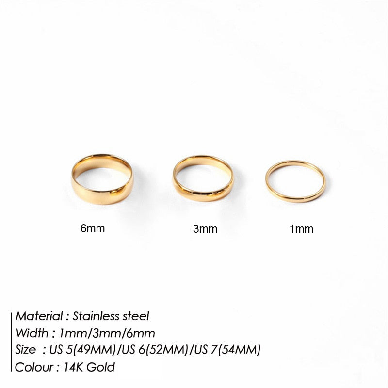 Aveuri Stainless Steel Ring Promise Ring For Couples Jewellery For Women Engagement Ring Mood Ring Gold Color Rings For Women Ring