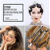 Aveuri 10PCS 9cm Professional Hairdressing Salon Hairpins Stainless Steel Seamless Hair Clips For Hair Care Styling Tools Accessories
