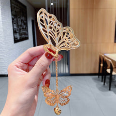 Aveuri 2022 Women Elegant Hairpins Gold Silver Metal Hollow Geometric Hair Claw Vintage Hair Crab Hair Clips For Girls Hair Accessories