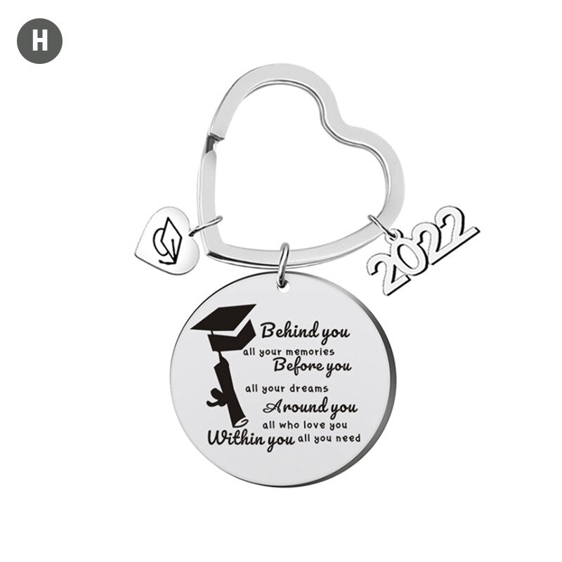 Graduation gifts Stainless Steel Class Of 2024 Graduation Keychain Gift Him Her Girls Boys Friends Senior Women Jewelry Accessories