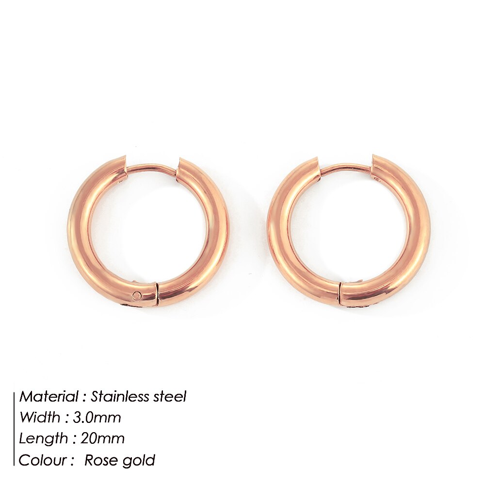 Aveuri Trendy Small Hoop Earrings Women Girl Stainless Steel Round Circle Earring Brinco Accessories Earrings Wholesale Dropshipping