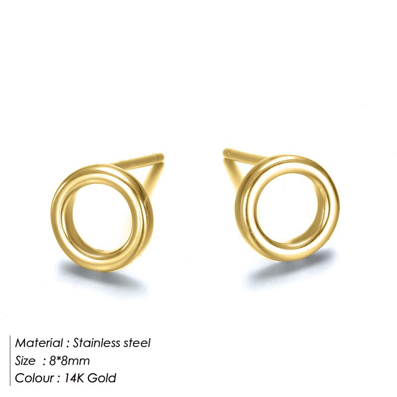 Aveuri 316L Stainless Steel Gold Color Vintage Earrings Stud Unusual Earrings Jewelry Wholesale Dropshipping No Allergy Do Not Fade2024