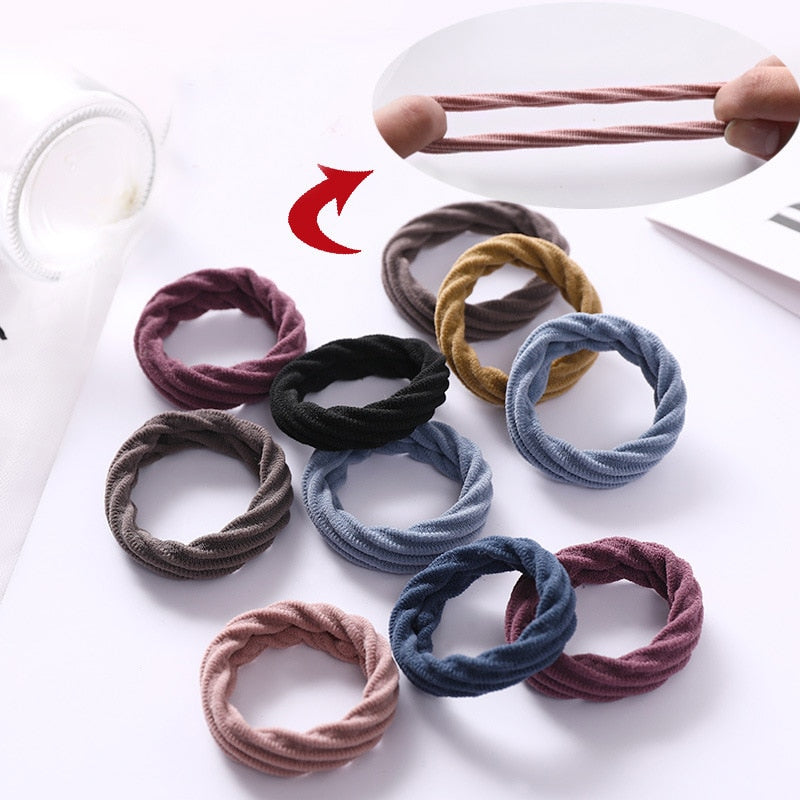 Aveuri Back to school  20/10PCS Women Girls Elastic Hair Bands Ponytail Holder Hair Ties Headband Rubber Band Chic Scrunchie Hair Accessories Ornaments