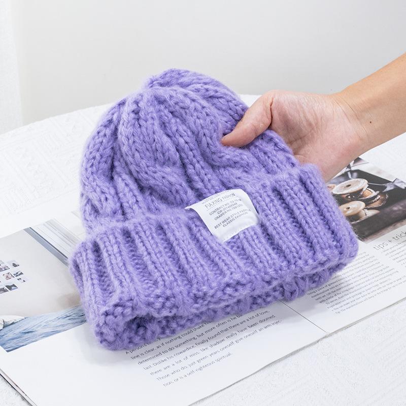 Aveuri 2023 New Women Winter Hat Knitted Beanie Hats Casual Soft Warm Skullies Beanies Fashion Hight Quality Woram Hat Cap for Female