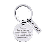 Graduation gifts 10Pcs Round Laser Class Of 2022 I Graduated Stainless Steel Keychain For Womens Mens Students Classmate Graduation Season Gifts