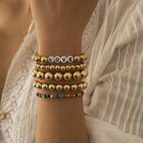 Love Heart Bracelet Set for Women Bohemian Colorful Soft Pottery Colorful Holiday Beach Bracelet Boho Charm Bracelet AM3255