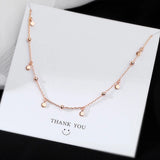 Fashion Disc Ball Chokers Necklace Women Simple Luxury Clavicle Link Chain Necklace For Women Jewelry Gift