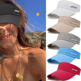 Aveuri Back to school Sun Hat Women Quick Dry Baseball Cap Summer Black Breathable Hat Sun-Proof Caps Empty Top Visors Seaside Outdoor Sport Adults