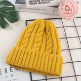 Aveuri Autumn Winter Hats For Women Girls Wool Blended Knit Wool Couple Cap Lady Thread Knitted Beanie Chapeau Femme Шляпа Женская 2022
