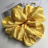 Aveuri Oversized Scrunchies Polyester Material Solid Color Women Big Hair Ties Elastic Hair Bands Gir Ponytail Holder Hair Accessories