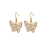 Aveuri 2023 Vintage 90S Butterfly Alloy Silver Color Hoop Earrings For Women Girl Trendy Harajuku Cool Hip Hop Animal Earrings 2023 Jewelry