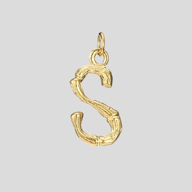 Aveuri Charms Necklace Stainless Steel Gold Color Pendant Letter Necklace Women Chain Necklaces Women Best Friend Necklace Jewelry