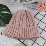 Aveuri Autumn Winter Hats For Women Girls Wool Blended Knit Wool Couple Cap Lady Thread Knitted Beanie Chapeau Femme Шляпа Женская 2022