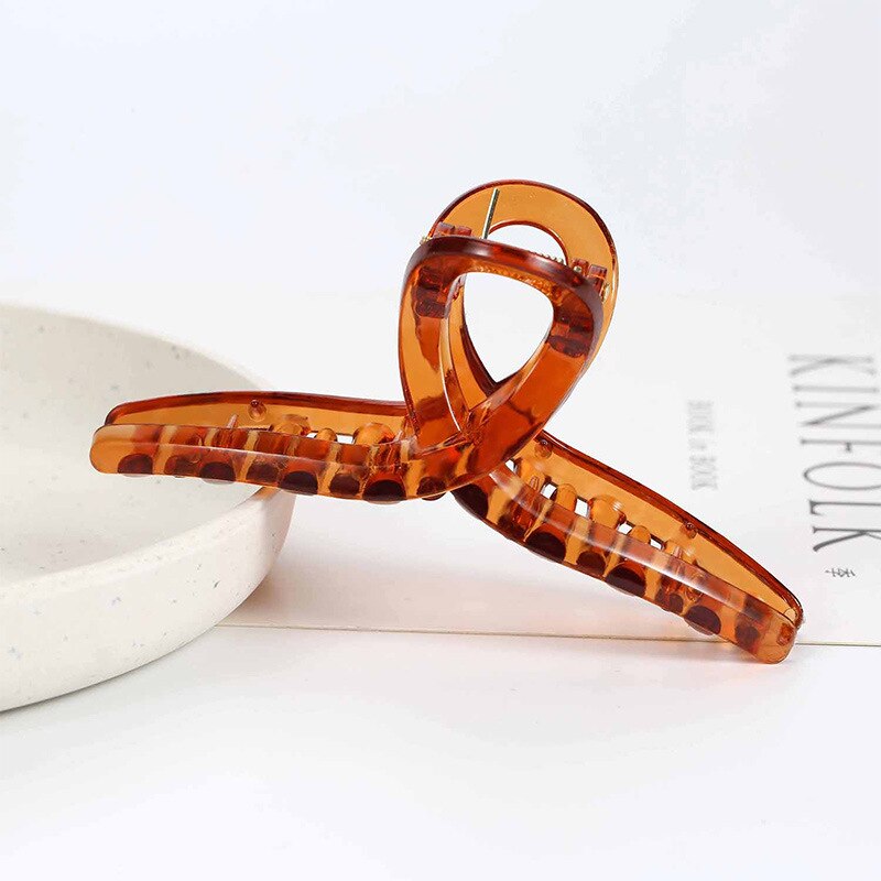 Aveuri 2024 New Claw Clip for Women Solid Color Acrylic Hair Clips High Quality Hair Clamps Crab Hairpin Barrette Hair Accessories Gift