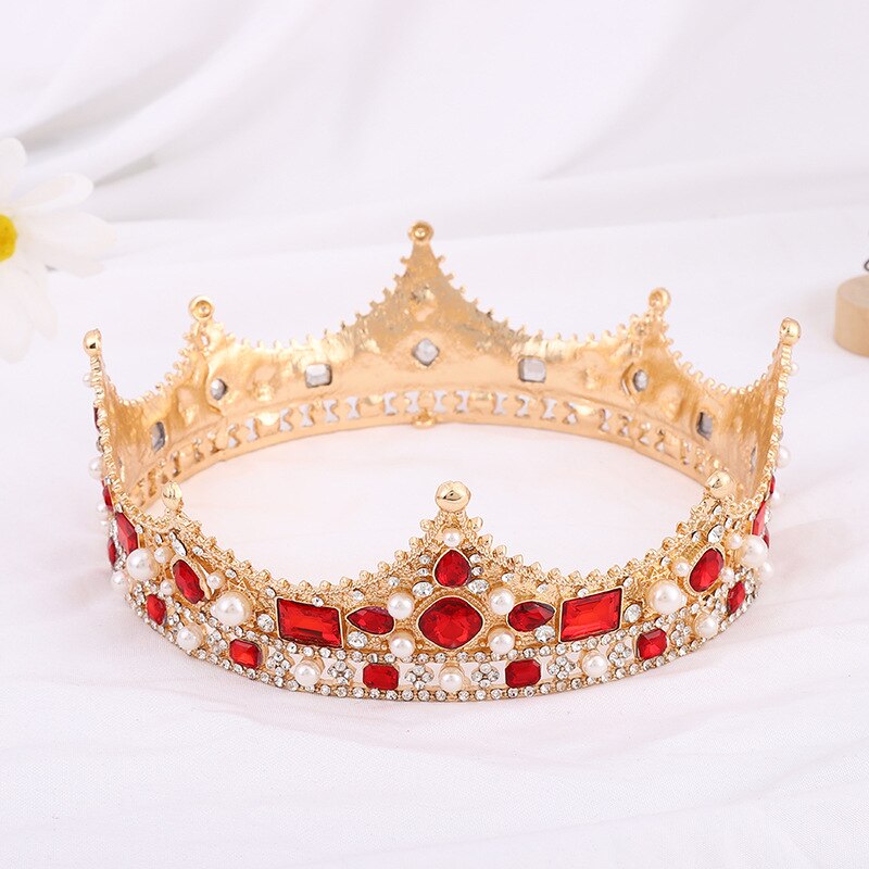 Aveuri Tiaras And Crowns Hairbands Engagement Wedding Hair Accessories For Women Vintage Crown Jewelry Luxury Party Headdress