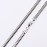 Fashion Herringbone Snake Chain Necklace Women Classic Stainless Steel Chain Necklace For Women Jewelry Gift