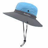 New Summer Hat for Women UV Protection UPF 50+ Sun Bucket Hat Panama Outdoor Beach Wide Brim Bob Hiking Hat Lady Fishing Sun Hat