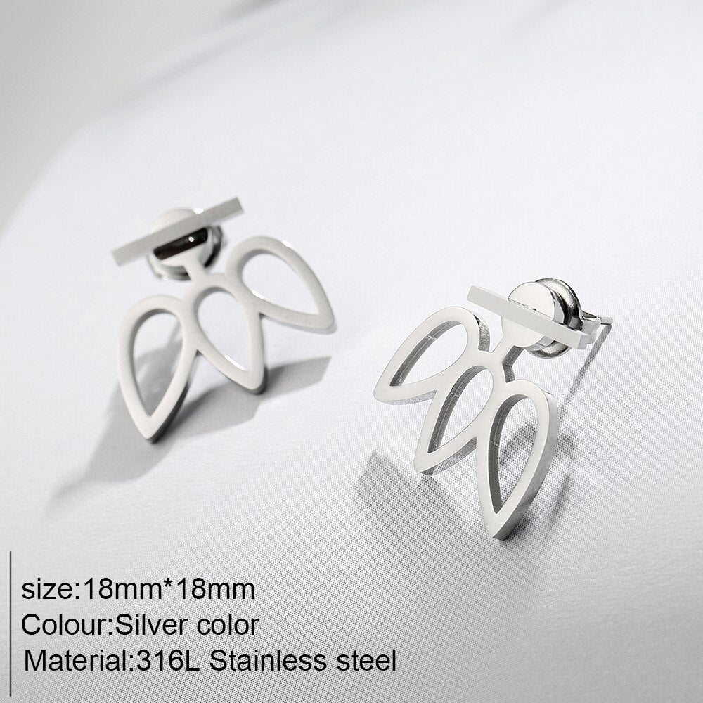 Aveuri 316L Stainless Steel Gold Color Vintage Earrings Stud Unusual Earrings Jewelry Wholesale Dropshipping No Allergy Do Not Fade2024