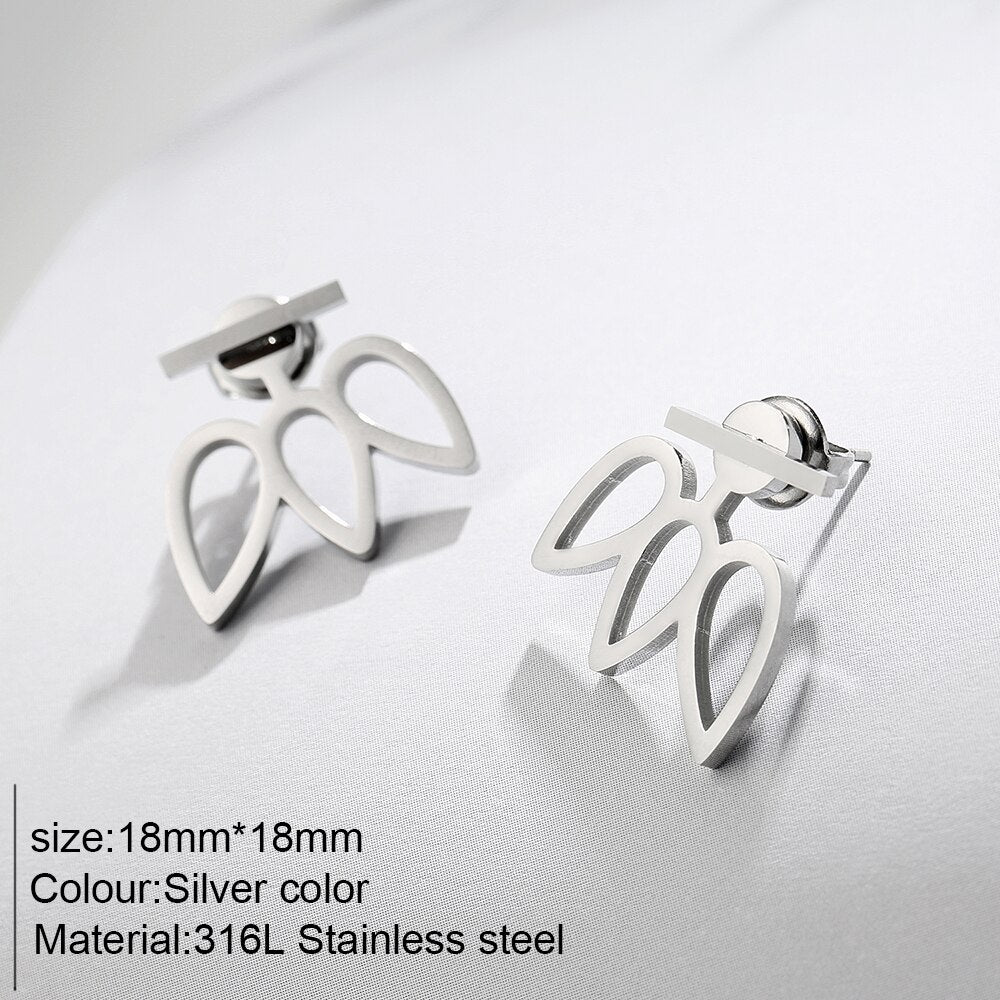 Aveuri 316L Stainless Steel Gold Color Vintage Earrings Stud Unusual Earrings Jewelry Wholesale Dropshipping No Allergy Do Not Fade2023