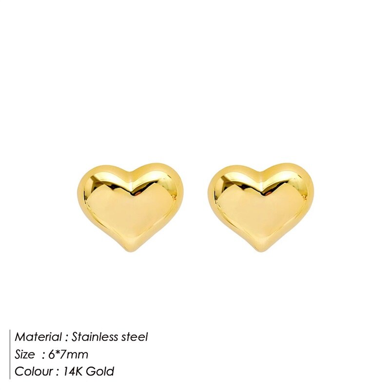 Aveuri 316L Stainless Steel Gold Color Vintage Earrings Stud Unusual Earrings Jewelry Wholesale Dropshipping No Allergy Do Not Fade2024