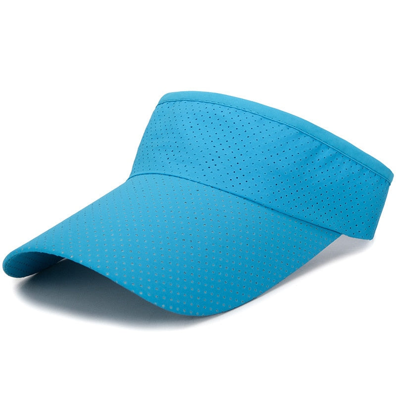 Aveuri Summer Breathable Air Sun Hats Men Women Adjustable Visor UV Protection Top Empty Solid Sports Tennis Golf Running Sunscreen Cap