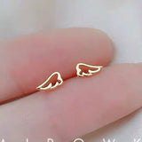 Aveuri Simple Butterfly Smooth Mini Small Animal Flower Crown Heart Stud Earring for Women Cartilage Helix Tragus Piercing Tiny Star